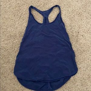Navy blue work out tank top